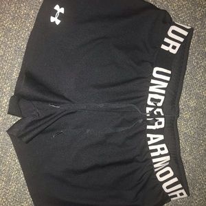 Black under armor shorts